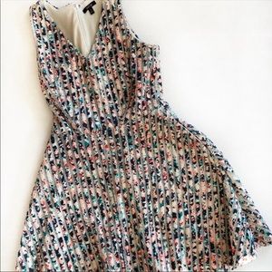 Apt. 9 bright colored fit and flare dress